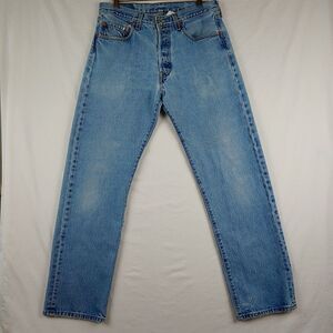 Levis 501XX Jeans Mens 34x36 (31x31) Blue Original Button Fly Straight Leg Denim